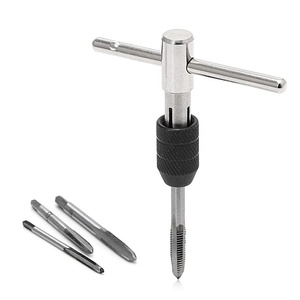 <span class=keywords><strong>Kit</strong></span> trapano per rubinetti filettati a vite manuale tipo T 5 pezzi M3 M4 M5 M6 Set con utensili manuali per chiavi - Product Image 3