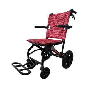 Silla de ruedas de freno auxiliar ultraligera de nuevo tipo para uso en aeropuertos, suministros de terapia de rehabilitación de diseño plegable Simple - Product Image 1