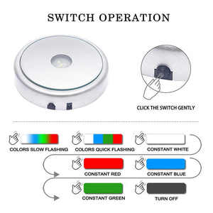 Mới nhất 90 mét đường kính RGB LED ánh sáng đứng USB LED pha lê ánh sáng cơ sở vòng đa phương thức nhiều màu LED pha lê ánh sáng cơ sở đứng - Product Image 4