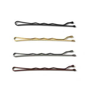Moda YiLiBer 5cm Pequeño transfronterizo Venta caliente negro horquilla recta pinza de pelo redonda tocado 150 unids/caja horquillas - Product Image 4
