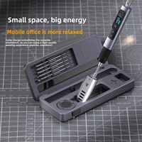 Nouvel ensemble de fer à souder électrique intelligent 100W HS-02 avec boîte de rangement pour poste de travail mobile et contrôle de température