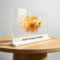 Écran d'affichage intelligent OLED transparent haut de gamme de 55 pouces, affiche publicitaire pour magasin, 600 cd, affichage numérique tactile, signalisation numérique personnalisée auto-émettrice