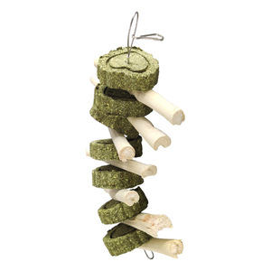 Bâtonnets à mâcher en bambou en forme de cœur pour lapins, hamsters, chinchillas, cochons d'Inde – Jouets de nettoyage dentaire pour animaux de compagnie – Utilisation intérieure - Product Image 2