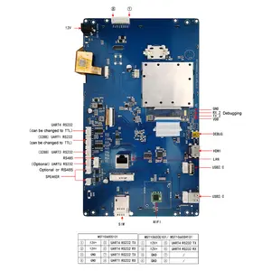 Layar seri 10.1 inci Android display modul Rockchip sangat terintegrasi sistem Android layar sentuh perangkat