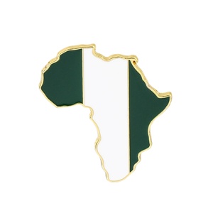 Broche <span class=keywords><strong>de</strong></span> metal moderno con <span class=keywords><strong>mapa</strong></span> <span class=keywords><strong>de</strong></span> África y bandera <span class=keywords><strong>de</strong></span> Nigeria, esmaltado, <span class=keywords><strong>para</strong></span> insignias, manualidades y regalos, <span class=keywords><strong>de</strong></span> fábrica con 20 años <span class=keywords><strong>de</strong></span> experiencia - Product Image 1