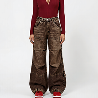 Jeans personnalisés pour femmes, jeans plissés, pantalons pour femmes, jeans féminins