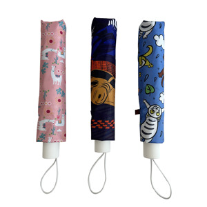 Paraguas Plegable de 3 Secciones, Apertura Manual de Fibra de Vidrio, Seguro para Niños, Regalos Empresariales - Product Image 2