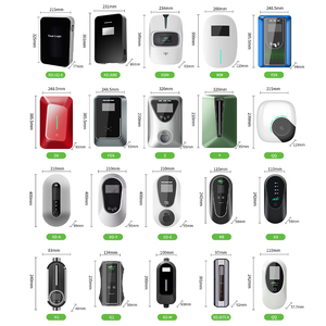 Boîtier mural personnalisé IP65 en ABS pour chargeur de voiture électrique AC 7KW-22KW avec une seule prise et une prise de courant - Product Image 1