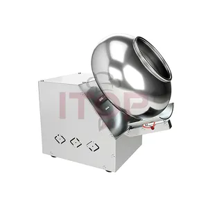 Peanut Sugar Coating Machine stainless steel roll Icing sugar making machine Almond Chocolate Candy Tablet Sugar Coating