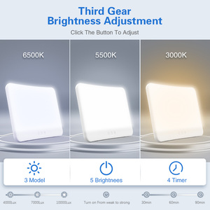 ポータブル3000k-6000kハッピームードライト調光可能な冬のアンチデプレッションLEDナイトライトSADセラピーランプ - Product Image 2