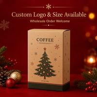 Paperboard Self-Erecting Coffee Bean Instant Coffee&Expresso Packaging Box with Customized Logo