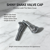 Nouvel accessoire automobile : Capuchon de valve en forme de tête de serpent, universel, facile à installer