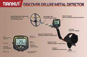 Nuevo Detector de Metales Profesional DISCOVER Deluxe con Bobina de Búsqueda Elíptica Doble-D de 11.5"*15" para Buscar Tesoros Subterráneos - Product Image 6