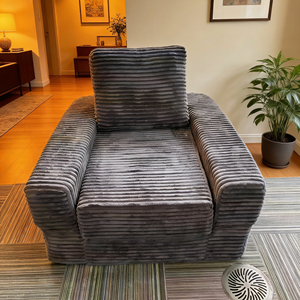 Sofá <span class=keywords><strong>Cama</strong></span> Plegable Nórdico de Gran Tamaño, Tipo Puff, de Pana, con Asiento Individual Ajustable y Tapizado - Product Image 1