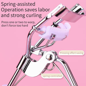 Nuevo Rizador de Pestañas Rosa Personalizado de Larga Duración con Almohadilla de Silicona y Peine - Product Image 6