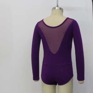 Pakaian dansa latihan balet <span class=keywords><strong>leotard</strong></span> pakaian balet senam profesional pakaian tari anak perempuan dasar katun balet ketat - Product Image 5