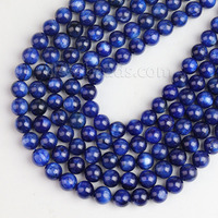 Neu Eingetroffen Natürliche Blaue AAAAA Kyanit Edelsteinperlen Halbedelstein-Perlenstränge für DIY Armbandherstellung 6mm 8mm