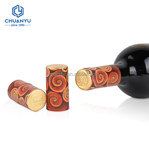 Tùy chỉnh kích thước màu sắc dán nhãn PVC viên nang thu nhỏ Bọc Nắp chai con dấu thu nhỏ với 30 mét rượu vang viên nang với Tear-off chấm dòng - Product Image 5