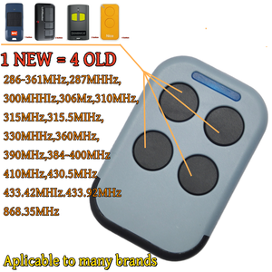 1-4 duplicador de Control remoto para puerta de garaje 286MHz-868MHz multifrecuencia código Grabber clon puerta llave Fob comando transmisor de mano - Product Image 2