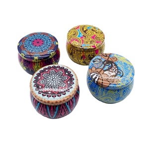 Latas de té personalizadas directas de fábrica, pequeñas, verde, naranja, Pu 'er Rock Tea, lata de lata <span class=keywords><strong>General</strong></span>, lata de vela con caja de tapa - Product Image 3
