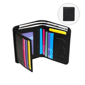 Cartera Delgada Retro de PU para Hombre, Triple Pliegue, Multifuncional, con Clip para Tarjetas de Identificación y Crédito, Solución Práctica para Guardar Dinero - Product Image 1