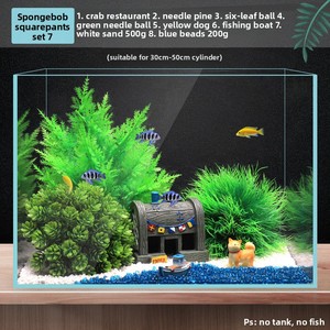 Adorno de Resina para Acuario <span class=keywords><strong>Casa</strong></span> de <span class=keywords><strong>Piña</strong></span> de <span class=keywords><strong>Bob</strong></span> <span class=keywords><strong>Esponja</strong></span>, Set Completo con Escondite y Decoración - Product Image 4