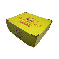 Caja de Frutas, Caja de Envío Impresa, Caja Plegable en Blanco, Caja Corrugada Resistente para Todo Tipo de Frutas Frescas