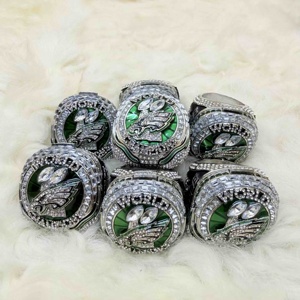 Les ailes sortent de leur emplacement # 1 # 11 # 21 # 26 # 33 # 55 # Bague de champion de football des Philadelphia Eagles pour 88 joueurs, signature LIX, Super Bowl 2025 - Product Image 6