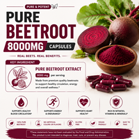 Capsules de Betterave à Absorption Rapide, Équivalent 8000mg de Force Botanique, Matrice d'Absorption Rapide, Fournisseur OEM en Vrac, Partenaire Stratégique
