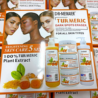Ensemble de soins de la peau au curcuma et à la rose, best-seller des salons de beauté - Kit de soins de la peau massant hydratant et raffermissant en cinq étapes