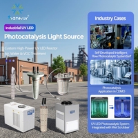 Source de lumière LED UV industrielle, réacteur photocatalytique, traitement des eaux usées, traitement des COV, 265-395 nm, personnalisable