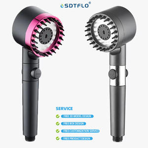 Testa doccia calda in vendita con soffione doccia ad alta pressione portatile Super forte doccia a pioggia - Product Image 4