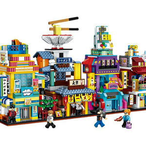 ตัวต่อเซ็ตจี๋เกา มินิซิตี้ สตรีทซีน 756 720 ชิ้น ร้านชานมและราเมง ของเล่นเสริมพัฒนาการสำหรับเด็กอายุ 4-6 ปี - Product Image 4