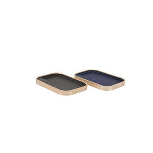 OEM Customized LOGO Creative Stackable Ring Tray Metal Edge Jewelry Display for Ear Rings Necklace <b>Stacking</b> Jewelry <b>Boxes</b> Trays - Product Image 2