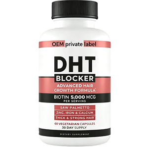 Capsule di Vitamina DHT OEM/ODM da Fabbrica GMP, Integratore <span class=keywords><strong>per</strong></span> <span class=keywords><strong>Capelli</strong></span> con Zinco, Biotina e Saw Palmetto <span class=keywords><strong>per</strong></span> la Crescita dei <span class=keywords><strong>Capelli</strong></span> negli Adulti - Product Image 1