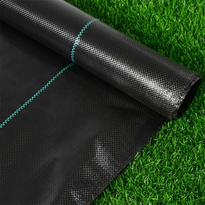6x300ft 90g noir <span class=keywords><strong>jardin</strong></span> barrière contre les mauvaises herbes tissu PP couvre-sol agricole en plastique <span class=keywords><strong>Anti</strong></span> <span class=keywords><strong>herbe</strong></span> tapis de couverture du sol - Product Image 1