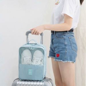 Sac de rangement pour chaussures personnalisé à double couche, durable, avec fermeture éclair, anti-poussière, imperméable, pour les voyages - Product Image 3