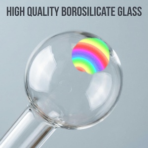 Tubo de Vidrio en Forma de Piruleta de 4 Pulgadas con Bola de Burbujas, de Borosilicato de Alta Calidad, ¡Gran Venta en EE. UU.! En Stock - Product Image 3