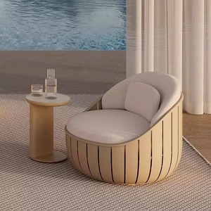 Juego de Sofás Modernos Nórdicos Europeos para Exteriores, Patio, <span class=keywords><strong>Terraza</strong></span>, Jardín y Balcón, Muebles de Aleación de Aluminio Resistentes al Agua y a los Rayos UV - Product Image 2