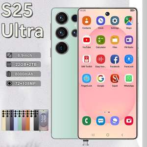 Smartphone Android 15 S25 Ultra 22G+2TB le plus vendu avec stylet intégré, grand écran, processeur Decacore, double carte SIM, appareil <span class=keywords><strong>photo</strong></span> 108MP, téléphone <span class=keywords><strong>portable</strong></span> débloqué - Product Image 1