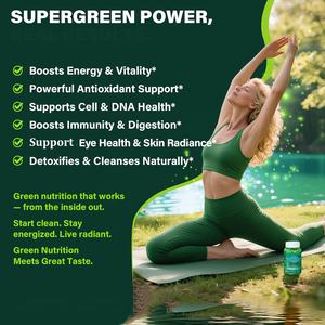 Gomas Orgânicas <span class=keywords><strong>Spirulina</strong></span> e <span class=keywords><strong>Chlorella</strong></span> com Multivitaminas Probióticos e Minerais para Imunidade Detox e Saúde Ocular Dual Gummy - Product Image 3
