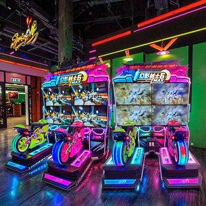 Máquina de Simulación de Motocicletas Arcade de Metal y Plástico para 2 Jugadores, Operada con Monedas, para Centros de Juego, Novedad en <span class=keywords><strong>Funpark</strong></span> - Product Image 1