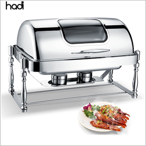 Equipo de Restaurante Económico en Venta, Plato Calentador Hidráulico Oblongo de 9 Litros con Tapa Enrollable Dorada <span class=keywords><strong>para</strong></span> <span class=keywords><strong>Bodas</strong></span> - Product Image 6