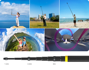 Палка для селфи Insta360, 3 м для одного X2, одного R, одного X, одного экшн-камеры - Product Image 6