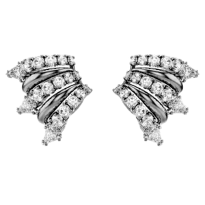 Collezione di Orecchini alla Moda per Donne, Orecchini a Perno con Cristalli Intrecciati, Orecchini Pendenti Cigno Nero per Occasioni Quotidiane - Product Image 6