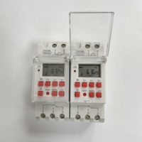 Interruptor de Tiempo Digital Programable Semanal THC30S AC 220V 250V 30A con Cubierta Transparente y Ajuste Preciso de 1 Segundo