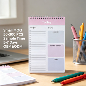 Agenda Personalizada con Tapa Dura Magnética de PP, Cuaderno Planificador <span class=keywords><strong>A5</strong></span> con Espiral Superior, Bloc de Notas Adhesivo Multifuncional para Oficina y Escuela - Product Image 1