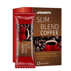 LIFEWORTH Régime personnalisé Boissons instantanées Café vert Latte Garcinia Cambogia <span class=keywords><strong>L</strong></span>-Carnitine Poudre douce Sucre Crème Boîte de fruits - Product Image 4