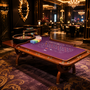 Mesa de Póker y Ruleta de Calidad Casino SUCCESSOR, Mesa de Juego Profesional de Lujo para Casino <span class=keywords><strong>VIP</strong></span> y Sala de Póker - Product Image 1