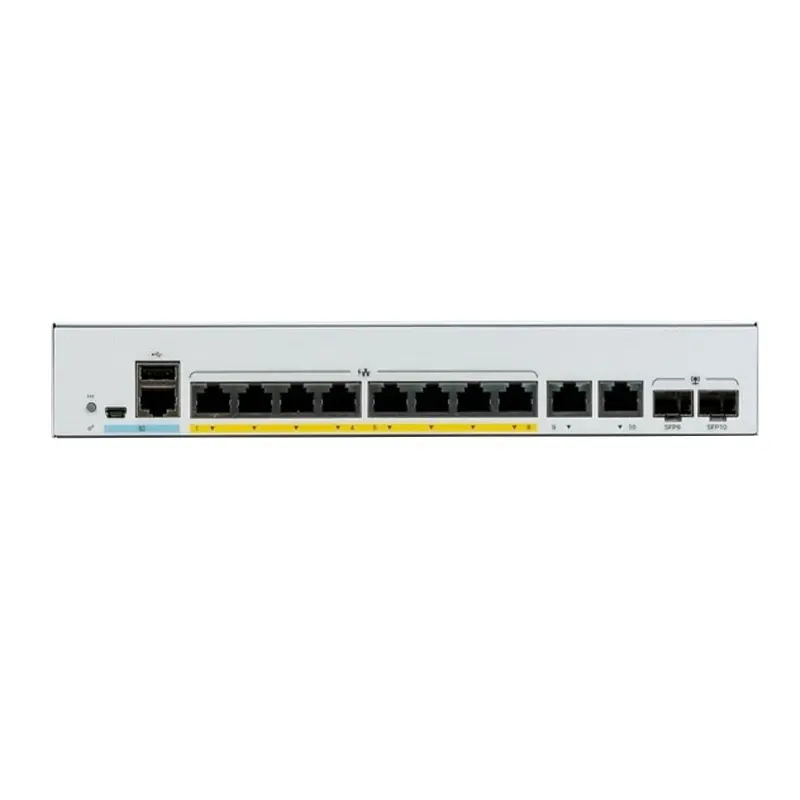 C1000-serie Schakelt 8X10/100/1000 Ethernet Poe + Poorten C1000-8T-2G-L